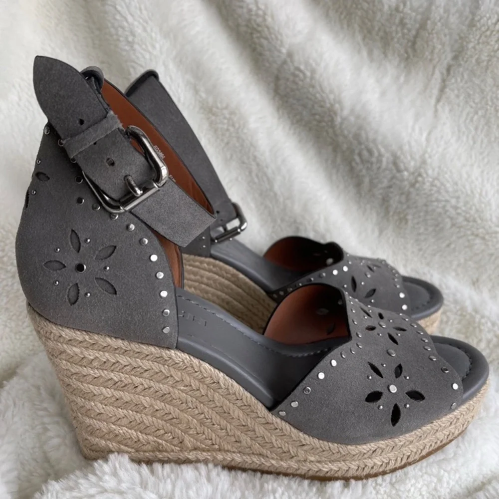 COACH Kelsi Suede wedges - Picture 5 of 7